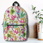 Sac À Dos Imprimé Filles Motifs florales<br><div class="desc">Vert Vintage Floral Tropical Motif imprimé Sac à dos imprimé.Cette impression mignonne ressemble à une impression tropicale fleurie vintage! Les parts de rose, violet, bleu, vert, jaune, orange, et plus encore mélangées. Idéal pour les cadeaux ou les produits. Idéal pour retourner à l'école pour vos enfants, ou pour une appréciation...</div>