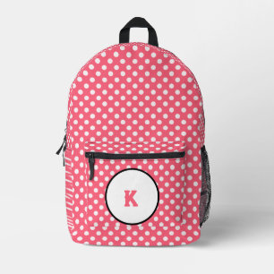 Sac À Dos Imprimé Filles pois roses