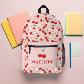 Sac À Dos Imprimé Filles roses cerises personnalisées