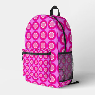 Sac À Dos Imprimé Fils Roses Rouges Avec Remplissage Sur Rose