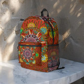 Sac À Dos Imprimé Filtre Floral Rouge de Squire Manipur Mandala