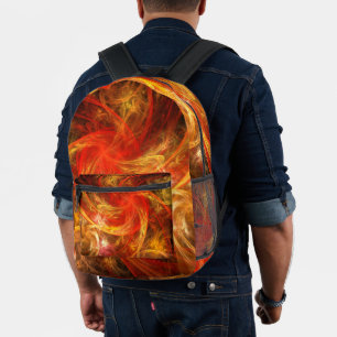 Sac À Dos Imprimé Firestorm Art Abstrait