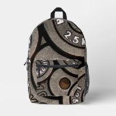 Sac À Dos Imprimé Fitness Black Gym Weights (Recto)