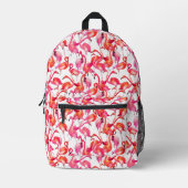 Sac À Dos Imprimé Flamant rose Aquarelle En Aquarelles (Recto)