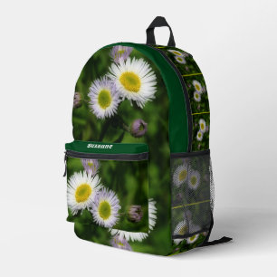 Sac À Dos Imprimé Fleabane sauvage Fleurs de marguerite Nature Perso