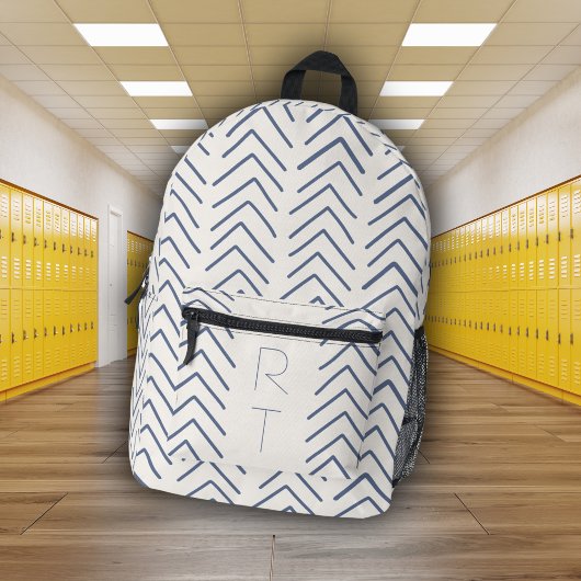 Sac À Dos Imprimé Flèches géométriques simples Initiales Monogrammes