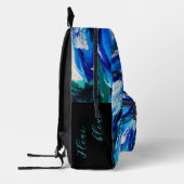 Sac À Dos Imprimé Fleur bleue (Gauche)