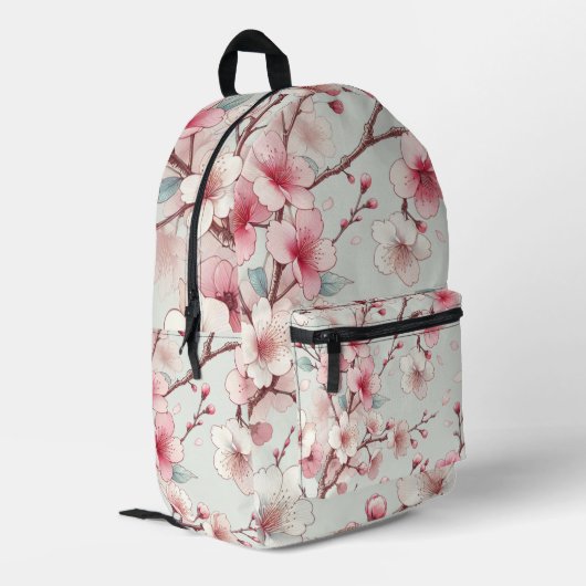 Sac À Dos Imprimé Fleur de Cerisier (Coin arrière gauche)
