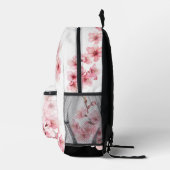 Sac À Dos Imprimé Fleur de cerisier rose blanc (Droite)