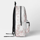 Sac À Dos Imprimé Fleur de Cerisier Rose Pâle (Gauche)