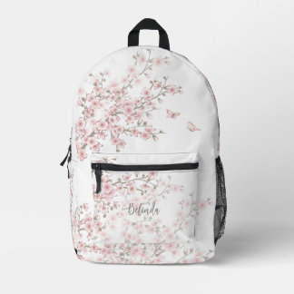 Sac À Dos Imprimé Fleur de cerisier rose tendre