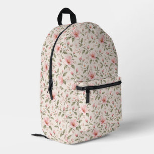 Sac À Dos Imprimé Fleur de cerisier rose tendre motif sans couture