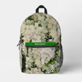 Sac À Dos Imprimé Fleur de crabe printanière fleurs personnalisées (Recto)