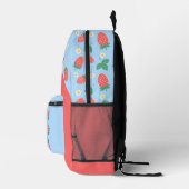 Sac À Dos Imprimé Fleur de fraise Mini personnalisable (Droite)