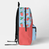 Sac À Dos Imprimé Fleur de fraise Mini personnalisable (Gauche)