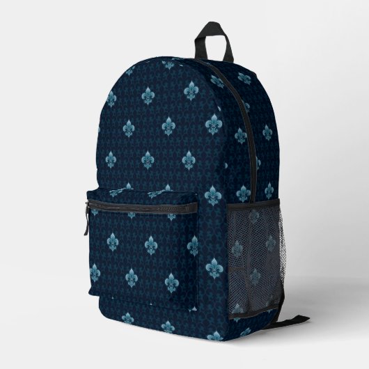 Sac À Dos Imprimé Fleur De Lis Motif (Coin arrière droit)