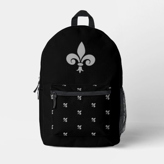 Sac À Dos Imprimé Fleur de Lys  (Recto)