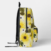 Sac À Dos Imprimé Fleur de tournesol jaune Floral (Gauche)
