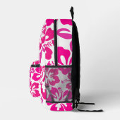 Sac À Dos Imprimé fleur d'hibiscus tropical hawaii rose (Droite)