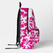 Sac À Dos Imprimé fleur d'hibiscus tropical hawaii rose (Gauche)