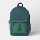 Sac À Dos Imprimé Fleur écossaise Clan Tartan (Recto)