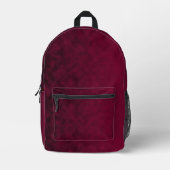 Sac À Dos Imprimé Fleur Écrasée (Recto)