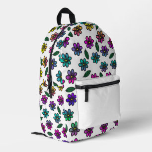 Sac À Dos Imprimé Fleur Pop Color