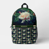 Sac À Dos Imprimé Fleur Rose de Pêche douce Nature personnalisée (Recto)