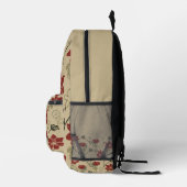 Sac À Dos Imprimé Fleur rouge  (Droite)