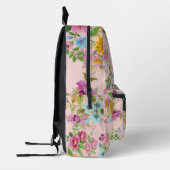 Sac À Dos Imprimé Fleur sauvage Boho Elegant Personnalisé (Gauche)