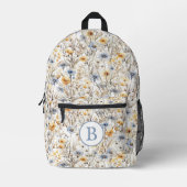 Sac À Dos Imprimé Fleur sauvage Monogram Boho (Recto)