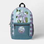 Sac À Dos Imprimé Fleur Smeraldo (Recto)