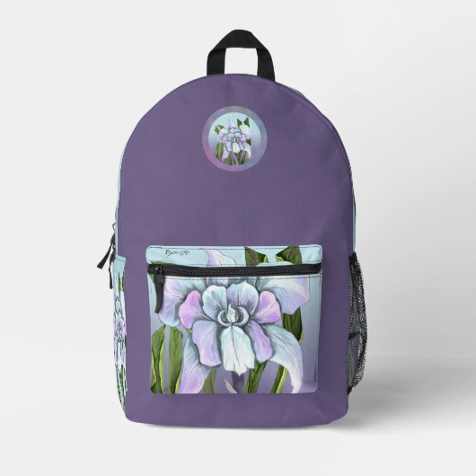 Sac À Dos Imprimé Fleur Smeraldo (Recto)