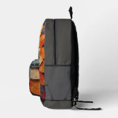 Sac À Dos Imprimé Fleur texturée Mandala Art (Droite)