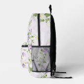 Sac À Dos Imprimé Fleur violet vert (Droite)