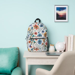 Sac À Dos Imprimé Fleurs aquarelles
