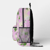 Sac À Dos Imprimé Fleurs blanches 1 arrière - plan lilas (Droite)