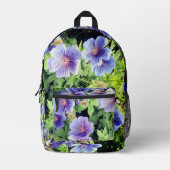 Sac À Dos Imprimé Fleurs bleues (Recto)