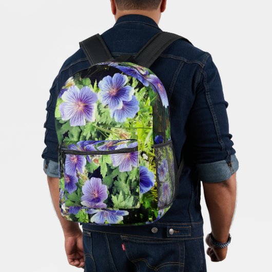Sac À Dos Imprimé Fleurs bleues (Insitu (Modèle))