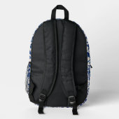 Sac À Dos Imprimé Fleurs bleues (Verso)