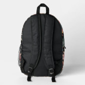 Sac À Dos Imprimé Fleurs Bohèmes du Soir (Verso)