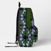 Sac À Dos Imprimé Fleurs chicorées bleues Abstraites personnalisées (Gauche)