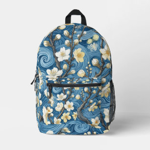Sac À Dos Imprimé Fleurs d'amandier de style Van Gogh