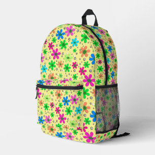 Sac À Dos Imprimé Fleurs de camomille multicolores lumineuses sur un