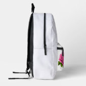 Sac À Dos Imprimé Fleurs de couleur rose (Gauche)