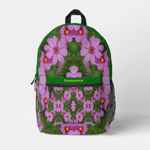Sac À Dos Imprimé Fleurs de marguerite rose Cosmos Abstrait Personna