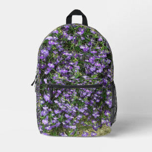 Sac À Dos Imprimé Fleurs de printemps violettes