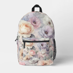 Sac À Dos Imprimé Fleurs de rose élégantes