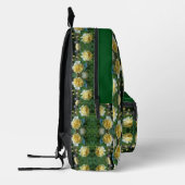 Sac À Dos Imprimé Fleurs de rose jaune miroir personnalisé (Gauche)