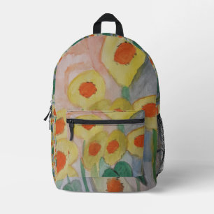 Sac À Dos Imprimé Fleurs de soleil Abstraites